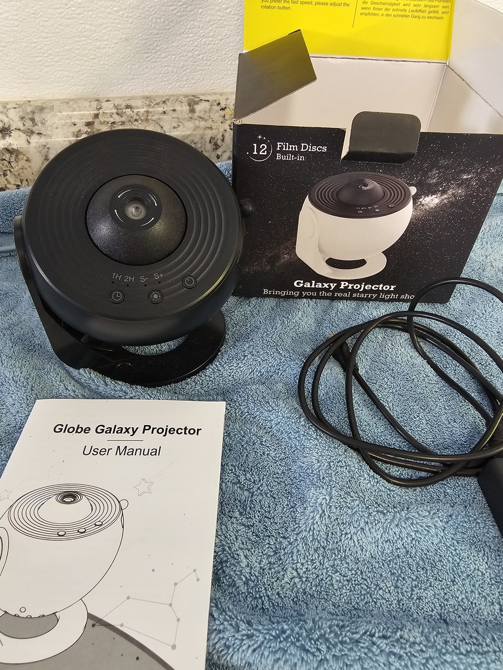 Galaxy Projector With 12 Film Discs